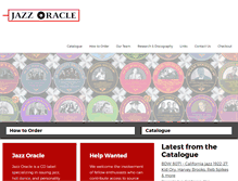 Tablet Screenshot of jazzoracle.com